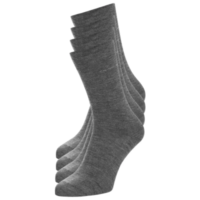 Afbeelding van camano SOFT WOOL 4 PACK Sokken, Maat: 39 42, Light grey/light grey