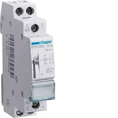 Afbeelding van Hager impulsrelais 230v 16a 2x maak epn520