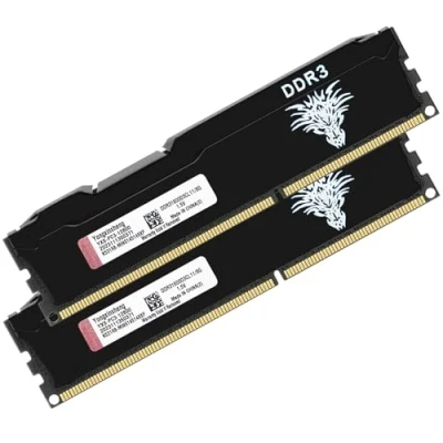 Afbeelding van DDR3 16GB Kit (8GBx2) Desktop RAM 1600MHz PC3 12800 UDIMM Non ECC Unbuffered 1.5V 2Rx8 Dual Rank 240 Pin CL11 PC Geheugen Computer Memory Upgrade Geheugenmodule (Zwart)