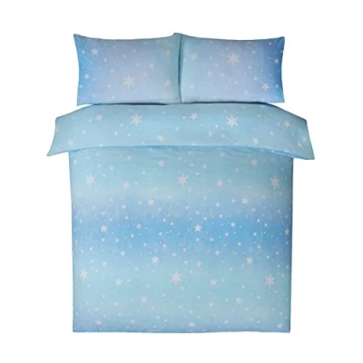 Afbeelding van Dekbedovertrek Starburst flanel ice