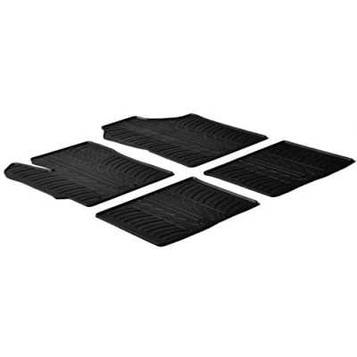 Afbeelding van Gledring Rubbermatten passend voor Toyota Yaris 5 deurs 2011 2017 &amp; 2020 (T profiel 4 delig + montageclips)