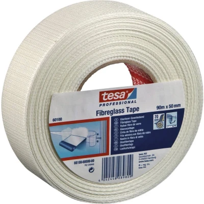 Afbeelding van tesa 60100 00000 00 Textieltape Professional Wit (l x b) 90 m 50 mm 1 stuk(s)