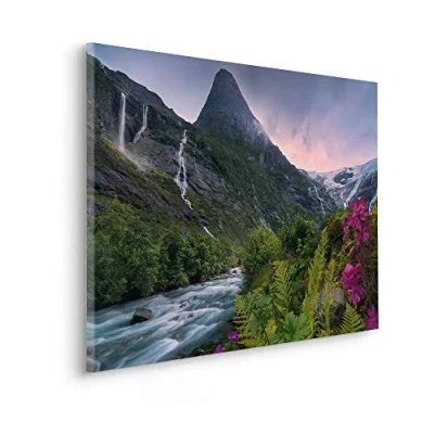 Afbeelding van Komar artprint op linnen Keilrahmenbild Scandinavian Paradise Größe 90 x 60 cm 90x60 (breedte hoogte), spieraam (1 stuk)