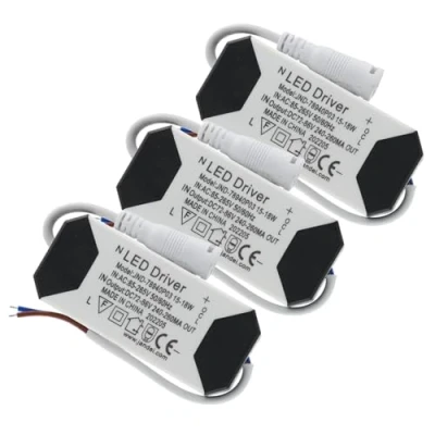 Afbeelding van Jandei Pakket van 3 LED Driver Transformatoren 15W 18W DC, Multi voltage ingang 85 265V AC 50/60Hz, Uitgang 72 86 Vdc 240 260 mA, Ideaal voor Downlights en andere Apparatuur