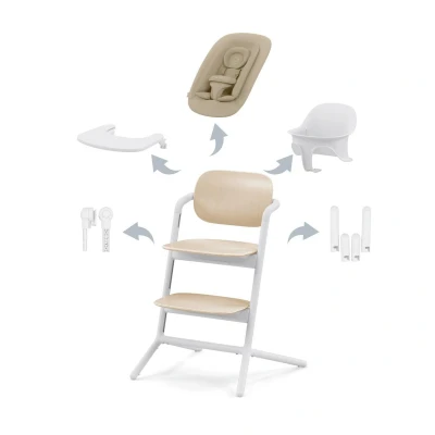 Afbeelding van Cybex LEMO 4 in 1 Kinderstoel Sand White