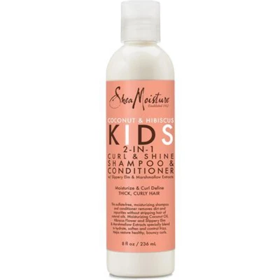 Afbeelding van Shea Moisture Coconut &amp; Hibiscus Curl Shine Shampoo/Conditioner 236ml