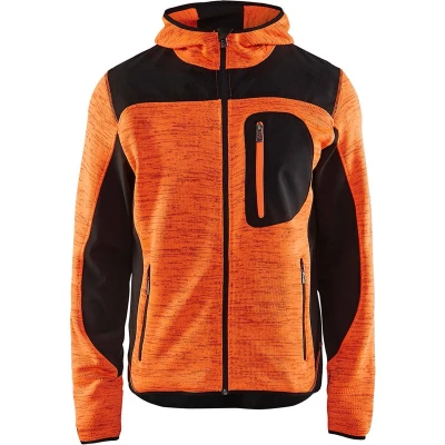 Afbeelding van Blåkläder 4930 2117 Gebreid vest met softshell Oranje/Zwart maat L