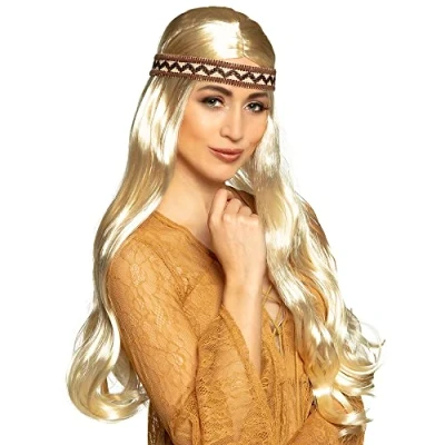 Afbeelding van Boland Pruik Harmony Blond Golvend Lang Vrouwen Hippie