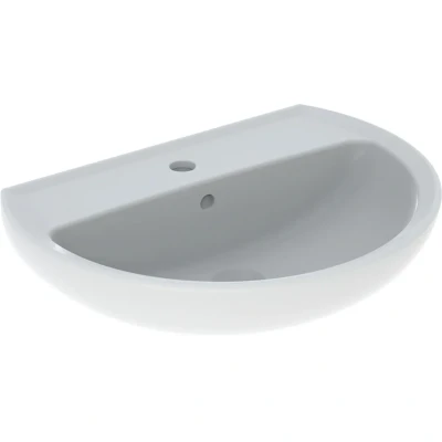 Afbeelding van Geberit Bastia wastafel 60 x 45 cm wit met kraangat/overloop rond
