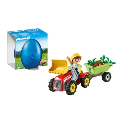 Afbeelding van Playmobil Jongen met Kindertractor in Ei 4943