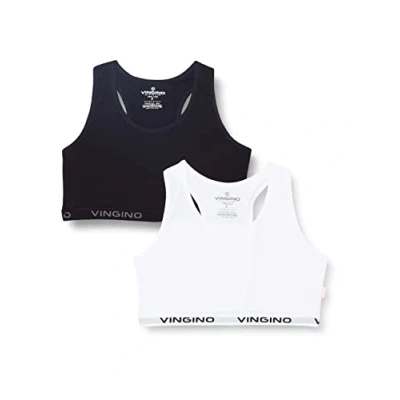 Afbeelding van Vingino bh top set van 2 zwart/wit
