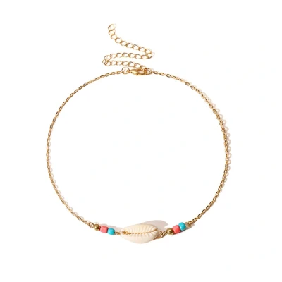 Afbeelding van Jomide Choker Boho Summer Schelp Goudkleurig