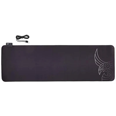 Afbeelding van L33T Gaming 160406 Asar Bardagi XXL RGB mousepad, Fast surface. 920 x 294 3 mm, Black