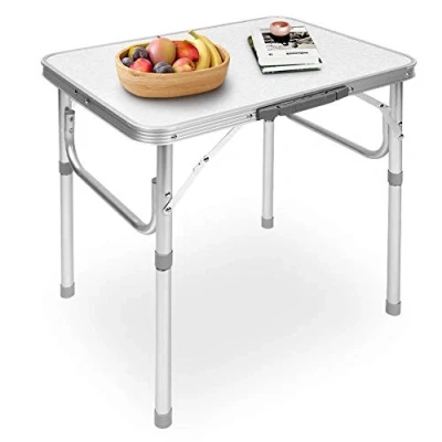 Afbeelding van Ejoyous Campingtafel, inklapbare aluminium tafel, klaptafel, tuintafel, bijzettafel, werktafel, balkontafel, reistafel, vouwtafel, picknicktafel, in hoogte verstelbaar, 45 x 60