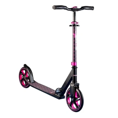 Afbeelding van muuwmi Aluminium Scooter Pro step, 215 mm, ABEC 7, kinderen en volwassenen, GS getest, in hoogte verstelbaar, New Pink