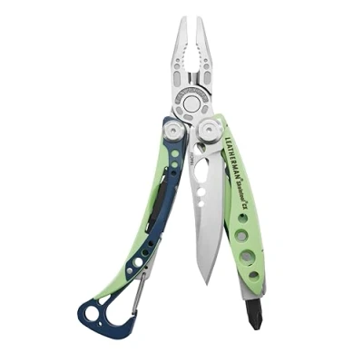 Afbeelding van Leatherman Skeletool CX multifunctionele tool met 7 tools, inclusief tang, draadtang en mes, voor outdoor kamperen, roestvrij staal, Verdant
