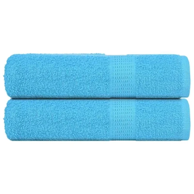 Afbeelding van vidaXL Handdoeken 2 st 50x100 cm 360 g/m² 100% katoen turquoise
