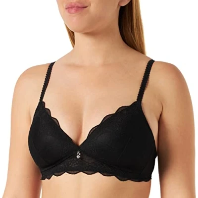 Afbeelding van Naturana Dames 5194 gewatteerde beha, zwart, 30C