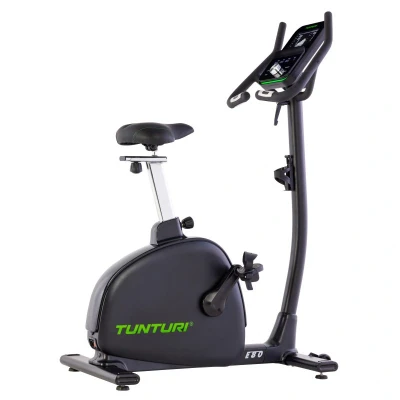 Afbeelding van Tunturi Signature E80 Hometrainer Ergometer &amp; Servomotor Bluetooth en inductierem Fitnessfiets met 26 trainingsprogramma&#039;s Lage instap Verzwaarde pedalen Comfort plus zadel