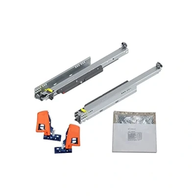 Afbeelding van BLUM MOVENTO TIP ON 760H laderails, 500 mm volledig uittrekbaar 40 kg, 1 paar incl. koppeling en montagetoebehorenset