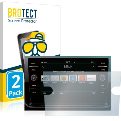 Afbeelding van BROTECT Screenprotector voor Volkswagen Tiguan Allspace 2017 2019 Composition Media 8&quot; Folie Beschermfolie matte (2 Stuks)