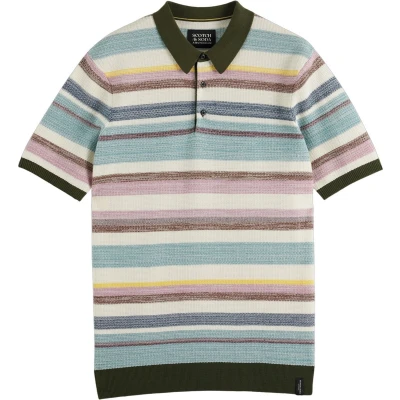 Afbeelding van Scotch &amp; Soda Structure Knitted Polo Heren