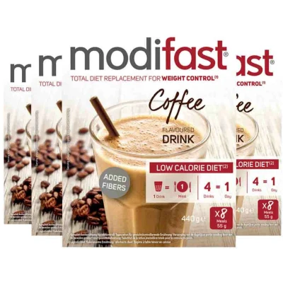 Afbeelding van 4x Modifast Intensive Milkshake Koffie 8 x 55 gr