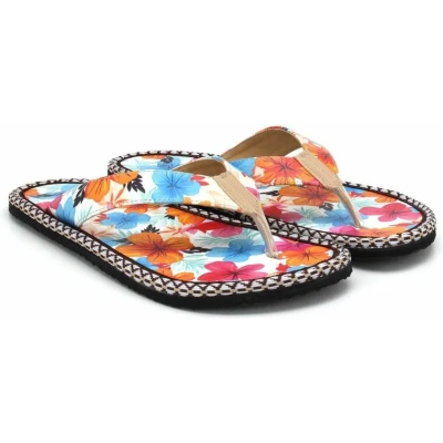 Afbeelding van GOBY Bloemen Sandalen Slippers Hoge kwaliteit Handmade Maat 38