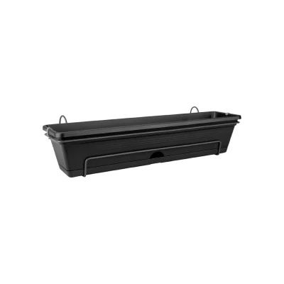 Afbeelding van Green basics balkonbak allin1 70cm living black elho