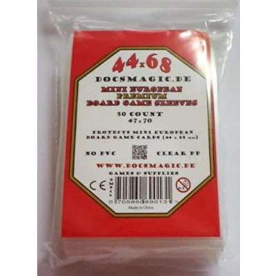 Afbeelding van Docsmagic.de 50 Premium Mini European Board Game Sleeves 47 x 70 Small EU 44 68