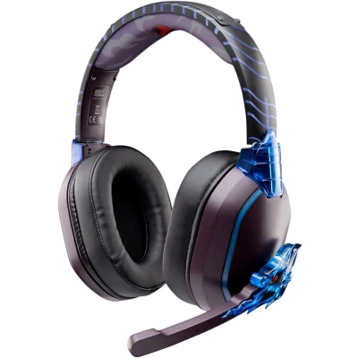 Afbeelding van Lexip X TSUME Naruto Shippuden headset 3 Over Ear Gamen Kabel, Bluetooth Stereo Zwart, Lila, Blauw Headset, Volumeregeling, Microfoon uitschakelbaar