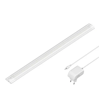 Afbeelding van ledscom.de LED kastarmatuur SIRIS wit mat met voeding, vlak, 50cm, 531lm, warm