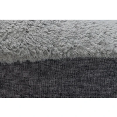Afbeelding van Beeztees memory foam ligbed Yura Hondenkussen Grijs 120x80x15cm