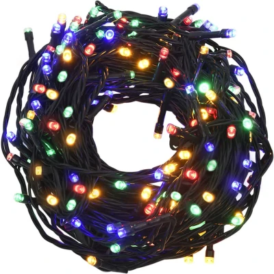 Afbeelding van Lichtslinger met 1000 LED&#039;s meerkleurig 100 m PVC