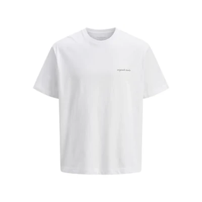 Afbeelding van Jack &amp; Jones Jormarrakesh BACK TEE CREW NECK Tshirt print, Heren, Maat: Large, Bright white