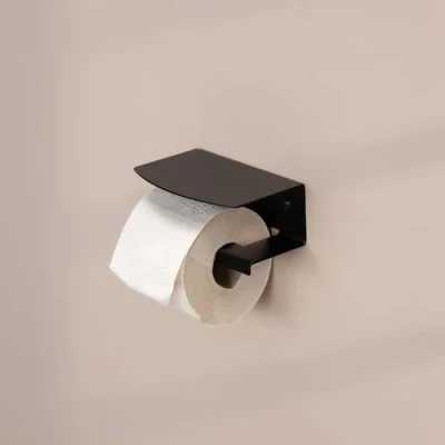Afbeelding van Stalux Toiletrolhouder &#039;Cloudy&#039; S, kleur zwart