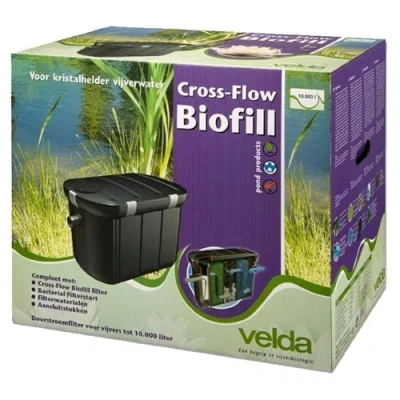 Afbeelding van Velda Cross Flow Biofill + 18 Watt Uv C Voor 10000 Liter