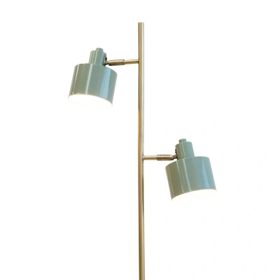 Afbeelding van Oceaan olijf/messing vloerlamp Olijf