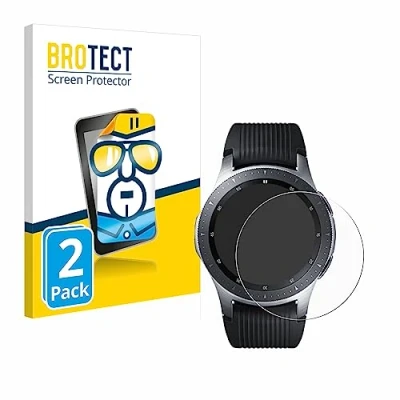 Afbeelding van BROTECT Screenprotector voor Samsung Galaxy Watch (46 mm) Folie Beschermfolie transparant (2 Stuks)