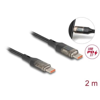 Afbeelding van Delock USB 2.0 Daten und Schnellladekabel Type C™ Stecker zu St