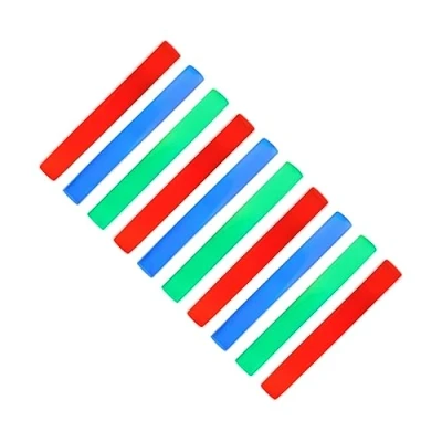 Afbeelding van Relaxdays led sticks set van 10 foam lichtstaven 6 standen schuimstof