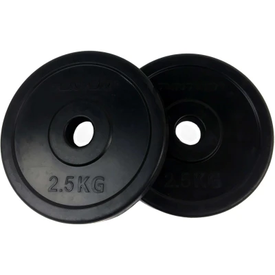 Afbeelding van Tunturi Halterschijven Halter gewichten 2x 2,50 kg 30mm Rubber