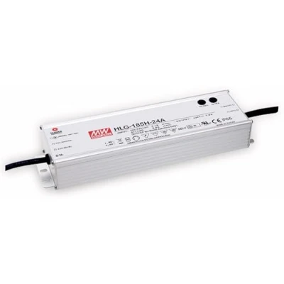 Afbeelding van Mean Well HLG 185H 30A LED driver, transformator Constante spanning, stroomsterkte 186 W 6.2 A 30 V/DC PFC schakeling, Overbelastingsbescherming,