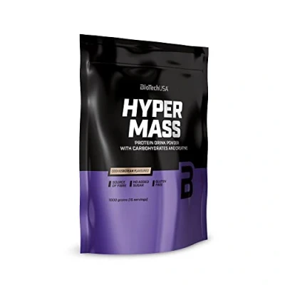 Afbeelding van BioTechUSA Hyper Mass Gainer met Koolhydraten &amp; Eiwitmengsel Gemicroniseerde Creatine Glutenvrij, 1 kg, Koekjes crème