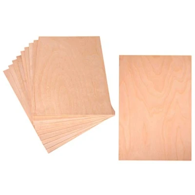 Afbeelding van ProArts Multiplexplaat, 3 mm, 30 x 21 cm, 10 stuks multiplexplaat mm A4 houten plaat multiplex berken voor handwerk en laserbewerking/brandschilderen