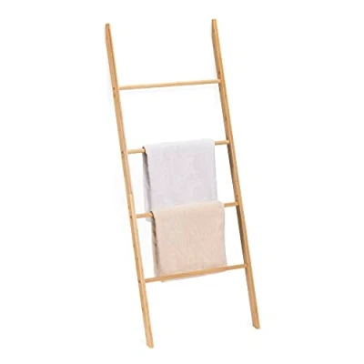 Afbeelding van Navaris Multifunctionele Bamboe Handdoeken Ladder 4 Treden Voor Handdoeken, Kleding, Beddengoed Slaapkamer, Badkamer Handdoek Standaard
