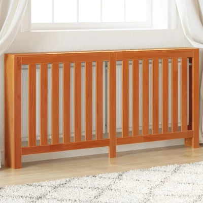 Afbeelding van Radiatorombouw 169x19x84 cm massief grenenhout wasbruin