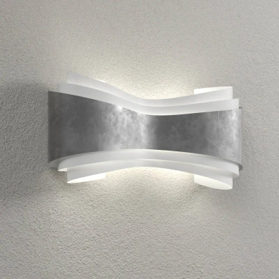 Afbeelding van Selène Ionica LED wandlamp met bladzilver