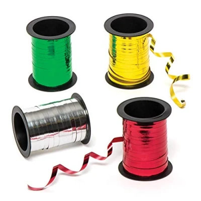 Afbeelding van Baker Ross AC263 Linten van metallic folie (4 stuks), Meerkleurig