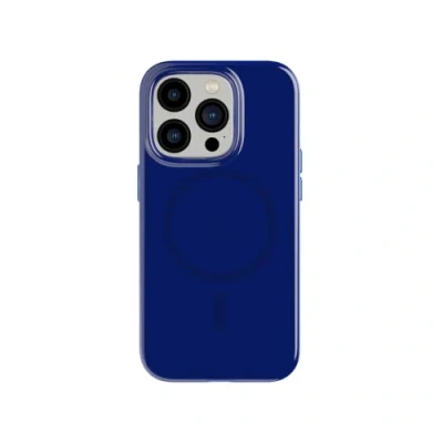 Afbeelding van tech21 iPhone 14 Pro Evo Tint Compatibel met MagSafe Schokabsorberend en krasbestendig getint telefoonhoesje 3,7 m Multi Drop Protection Blauw